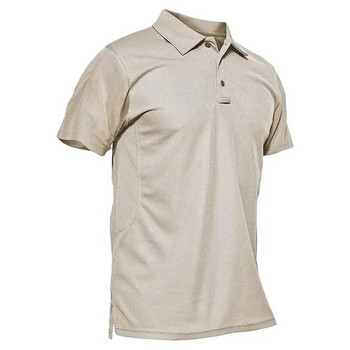 EKLENTSON Мъжка армейска тениска с къс ръкав за открито, дишаща тениска за катерене, туризъм, риболов, тактически бойни тениски