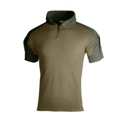 Tricou tactic Airsoft Army Bărbați cu mânecă scurtă Camuflare militară din bumbac Cămăși de luptă Paintball Îmbrăcăminte pentru bărbați Hanorac