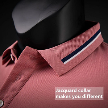 Διπλής όψης Jacquard γιακά επαγγελματικό μπλουζάκι πόλο Ανδρικό προπόνηση Polo180g Siro Spinning Fine Beaded Beaded κοντομάνικο T-shirt