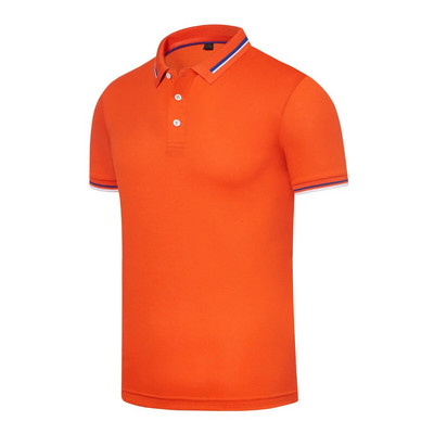 Tricou polo de afaceri cu guler jacquard pe două fețe Polo de antrenament pentru bărbați 180 g Tricou cu mânecă scurtă cu rever cu mărgele fin rotit