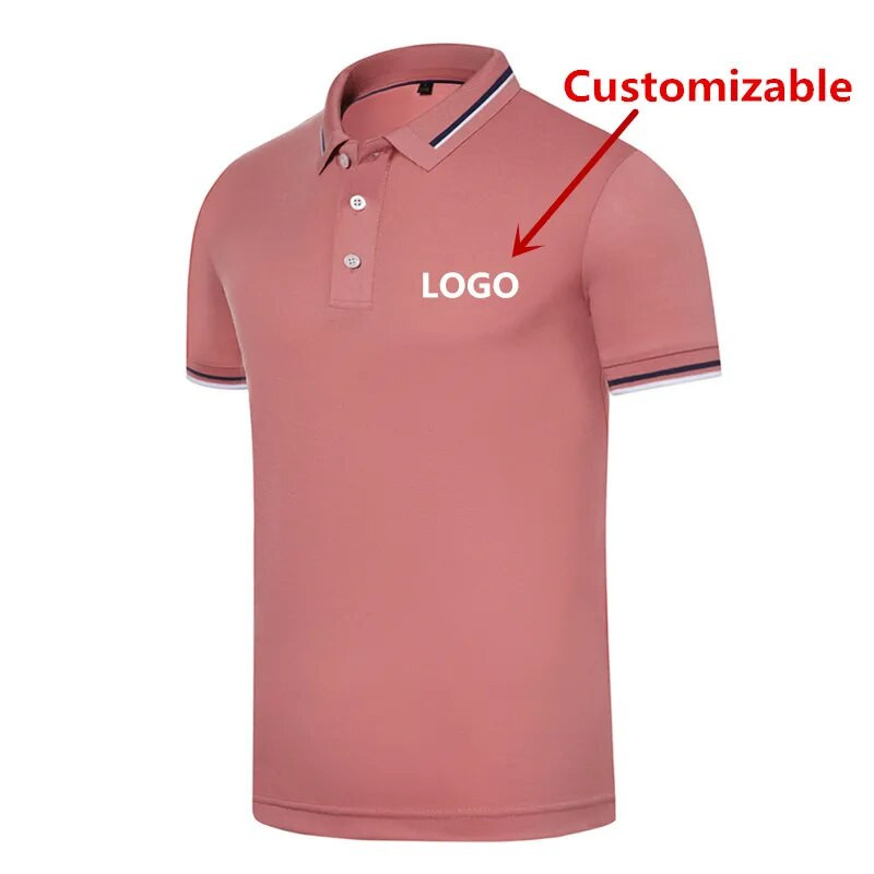 Kahepoolne žakaarkrae äriline polosärk Meeste treeningpolo180g Siro Spinning Fine Beaded Lapel Lühikeste varrukatega T-särk