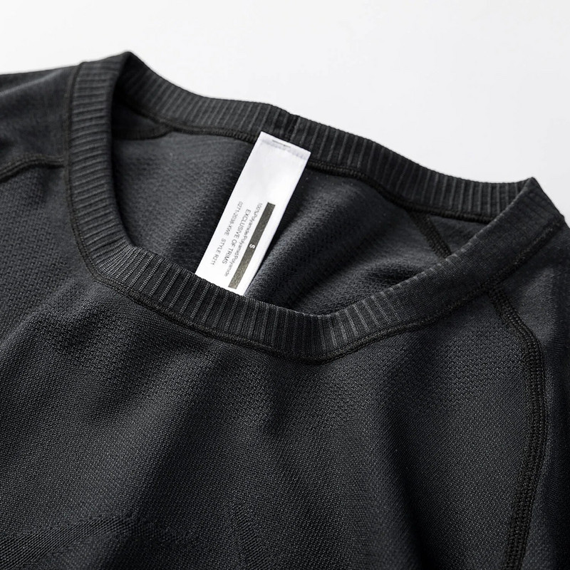 Dámske športové bežecké tričko s dlhým rukávom SYROKAN, bezšvové, voľnočasové