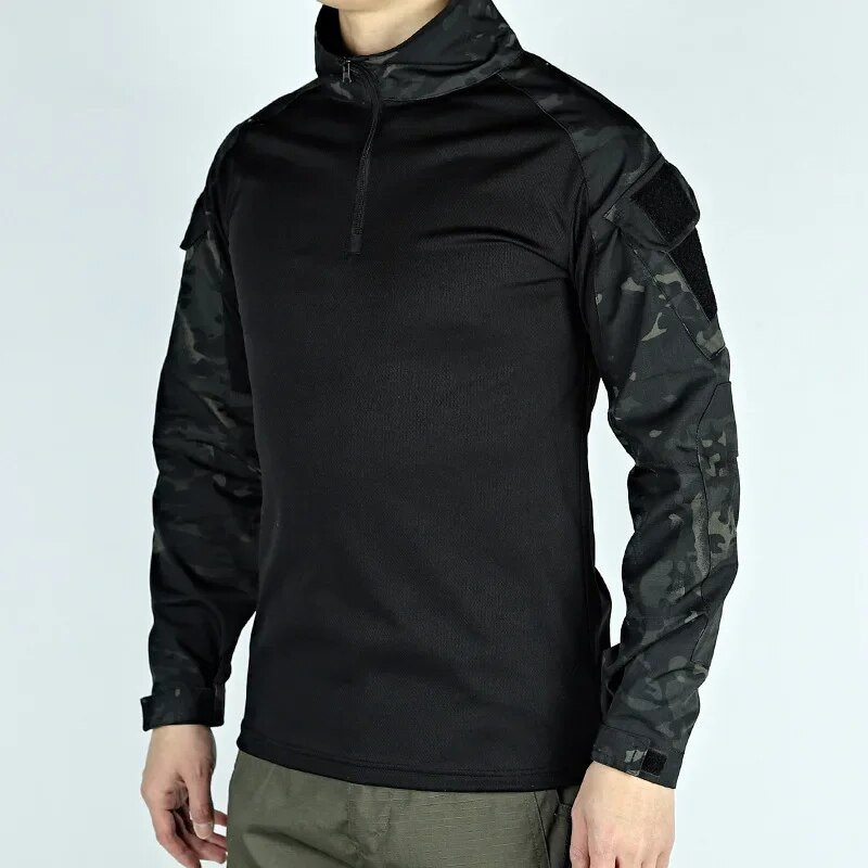 Armijos kariški marškinėliai ilgomis rankovėmis koviniai marškinėliai Taktiniai drabužiai Kvėpuojantys Treniruotės Medžioklės drabužiai Žygio marškinėliai Darbo apranga Vyriški
