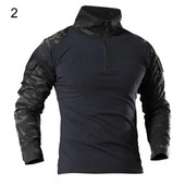 2021, cămașă de luptă pentru bărbați, uniformă de top, cămăși de luptă de camuflaj Airsoft, cămașă cu mânecă lungă de asalt rapid, grevă de luptă