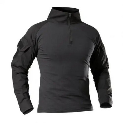 2021, cămașă de luptă pentru bărbați, uniformă de top, cămăși de luptă de camuflaj Airsoft, cămașă cu mânecă lungă de asalt rapid, grevă de luptă