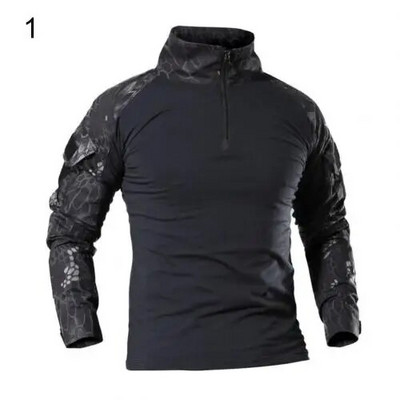 2021, cămașă de luptă pentru bărbați, uniformă de top, cămăși de luptă de camuflaj Airsoft, cămașă cu mânecă lungă de asalt rapid, grevă de luptă