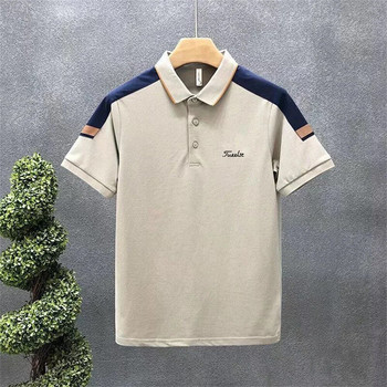 Лятна голф модна мъжка тънка тениска ПОЛО, модна нова мъжка тениска ПОЛО с къс ръкав от висок клас