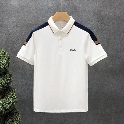 Cămașă POLO subțire pentru bărbați la modă de golf de vară, cămașă POLO cu mânecă scurtă pentru bărbați de ultimă generație