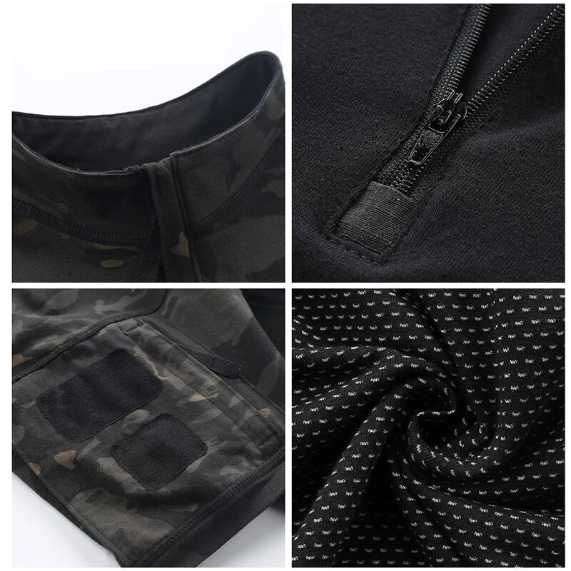 Suvine meeste kamo taktikaline särk võitlussõjaväe särk Quick Dry Dry Camping Ronimissärk Matkajahi särk Meeste kalapüügiriided