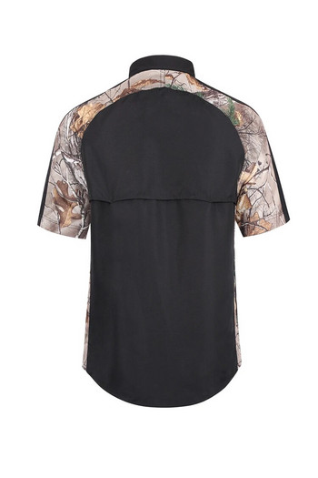 2022 Мъжки ловни ризи Мъжки ловни ризи с къс ръкав Туристическа риза на открито Бързосъхнеща САЩ Размер M-XL
