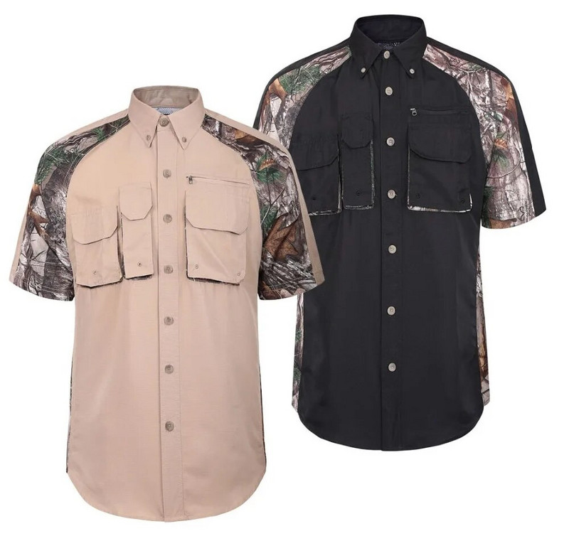 2022 Meeste jahisärgid Meeste jahisärgid Lühikeste varrukatega matkasärgid Kiiresti kuivav USA Suurus M-XL