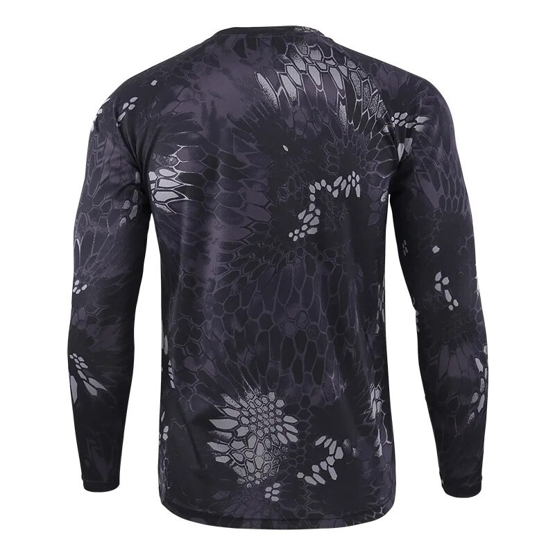 Νέο μπλουζάκι Tactical Military Military Camouflage Ane Breathable Quick Dry Combat Combat Full Sleeve Outwear T-shirt για άνδρες
