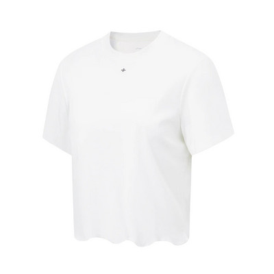 Γυναικείο μπλουζάκι γυμναστικής Li-Ning FITNESS 43%βισκόζη 41% νάιλον 11% μοντάλ 5% Spandex αναπνεύσιμη επένδυση Regular Fit Sports Tee ATST558