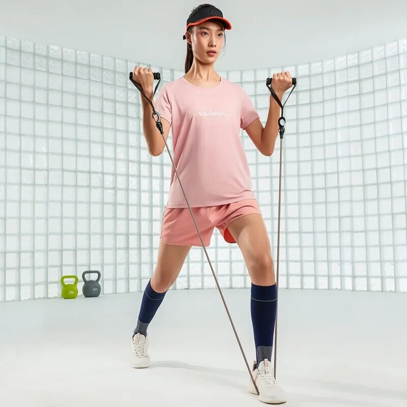 Dámske krátke tričko Xtep, pohodlné, priedušné, s krátkym rukávom, ležérne bavlnené, športové topy, 877228010198