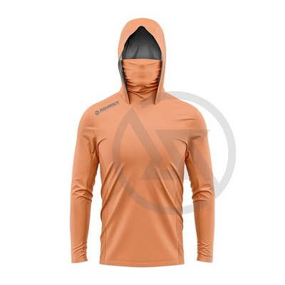 Mască de culoare solidă Hanorace Cămăși potrivite pentru pescuit, vânătoare, alpinism, camping, drumeții, protecție solară în aer liber, îmbrăcăminte respirabilă