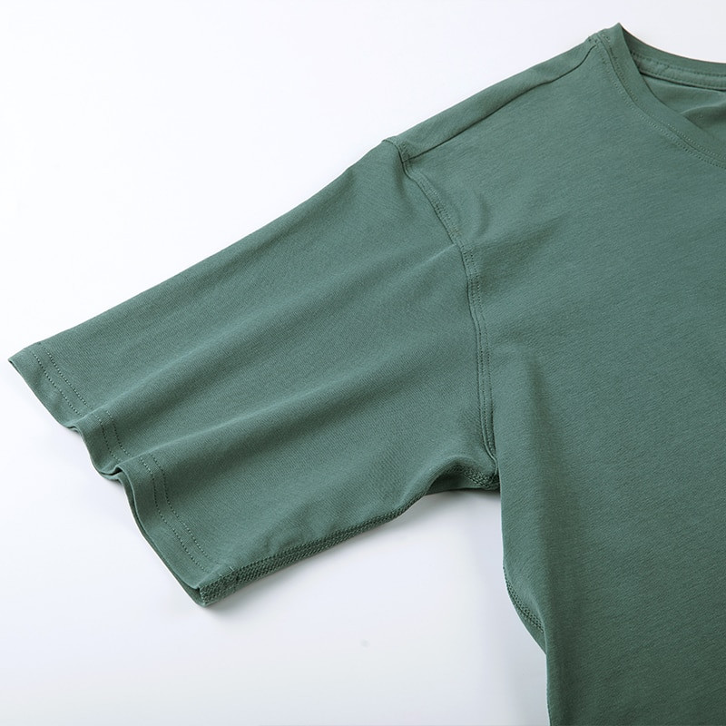 Dámske športové tričká na jogu CRZ YOGA z pima bavlny, cvičebné topy s krátkym rukávom, ležérne športové bežecké tričká