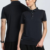 Tricou polo sport fitness pentru bărbați, culoare uni, tricou cu decolteu în V, respirabil, cu uscare rapidă, din poliester, cu mânecă scurtă, tricou pentru îmbrăcăminte de golf