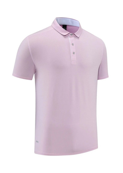 Tricou polo sport fitness pentru bărbați, culoare uni, tricou cu decolteu în V, respirabil, cu uscare rapidă, din poliester, cu mânecă scurtă, tricou pentru îmbrăcăminte de golf