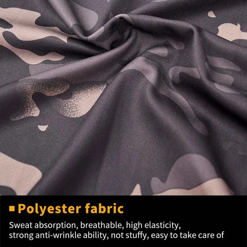 Ανδρικά T-Shirts Camo Quick Dry κοντομάνικο πουκάμισο Camping Outdoor Hiking Top Hunting Army Combat Ανδρικά ρούχα τακτικής αναπνοής