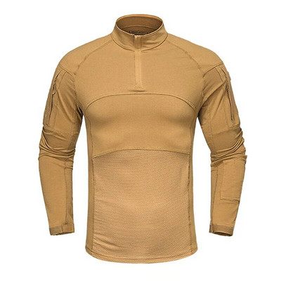 Meeste Camo armee lahingusärk pikkade varrukatega sõjasärgid Quick Dry Tactical kalapüügisärk Matkasärk Meeste jahiriided