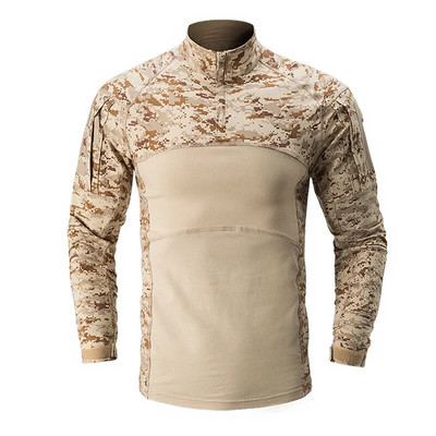 Meeste Camo armee lahingusärk pikkade varrukatega sõjasärgid Quick Dry Tactical kalapüügisärk Matkasärk Meeste jahiriided
