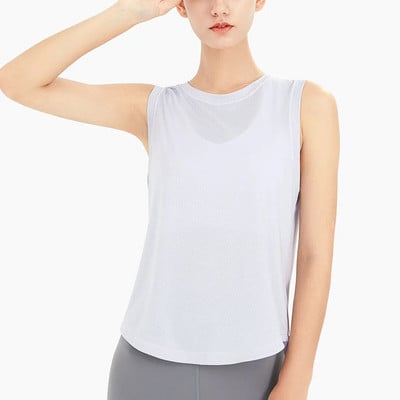 Dámske športové tričká Sean Tsing® s krátkym rukávom, voľným chrbtom, rýchloschnúce, priedušné, na jogu, beh, pilates, atletické, fitness, tielko