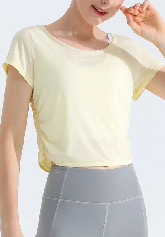 Dámske športové tričká Sean Tsing® s krátkym rukávom, voľným chrbtom, rýchloschnúce, priedušné, na jogu, beh, pilates, atletické, fitness, tielko