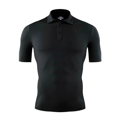 Vară Bărbați Polo Tricou Sală de gimnastică Alergare Antrenament Fitness Culturism Casual Sport Bumbac de calitate superioară cu mânecă scurtă Tricouri pentru bărbați