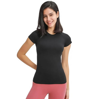 Swiftly Tech Seamless Yoga T-Shirts Summer Women Slim Sports Tee Breathable Fitness Μπλούζα Workout Κοντό μανίκι Crop Top