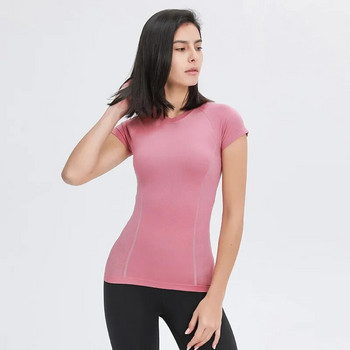 Swiftly Tech Seamless Yoga T-Shirts Summer Women Slim Sports Tee Breathable Fitness Μπλούζα Workout Κοντό μανίκι Crop Top