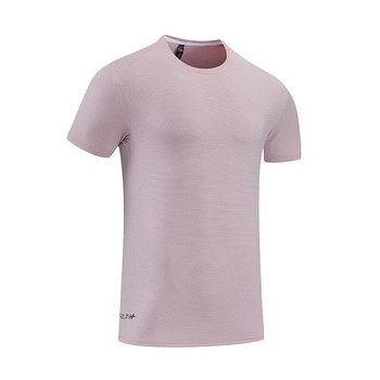 Ανδρικό μπλουζάκι Quick Dry, λεπτό φαρδύ κοντομάνικο Γυναικείο γυμναστήριο, αναπνεύσιμο τρέξιμο γυμναστήριο Ice Silk Leisure μπάσκετ μπλουζάκι
