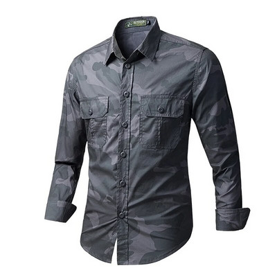 Vyriški Camo medžiokliniai marškinėliai Greitai džiūstantys koviniai taktiniai marškinėliai Vyriški krovininiai kariniai marškinėliai Darbo žvejybai stovyklavimo marškinėliai Vyro medžiokliniai drabužiai