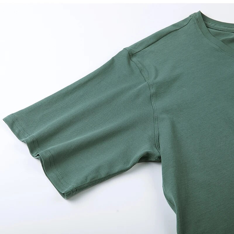 SYROKAN Sieviešu Pima Cotton Workout Crop Topi ar īsām piedurknēm skriešanas T-krekli Ikdienas Athletic T-krekli