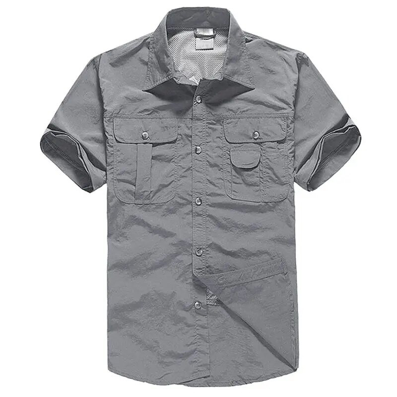 Ανδρικά πουκάμισα Tactical EKLENTSON Summer Quick Dry Convertible πουκάμισα μακρυμάνικα ελαφριά πουκάμισα ταξιδιού πεζοπορίας για κάμπινγκ