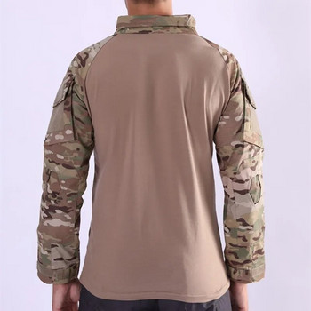 Μακρυμάνικο μπλουζάκια παραλλαγής για εξωτερικούς χώρους Ανδρικά Γυναικεία Ρούχα Εκπαίδευσης Μάχης Πεδίου Στρατού Ανεμιστήρας Τακτικής Μπλούζα Στρατιωτική Στολή