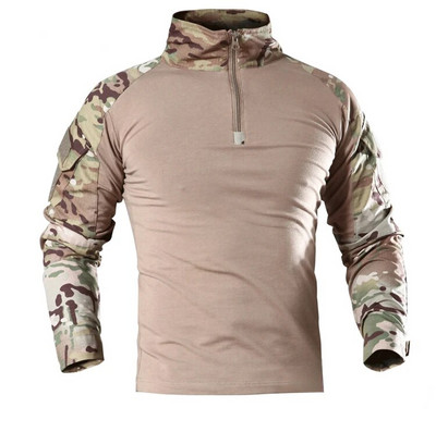 Uniformă de luptă Cămașă militară Camuflaj Armata SUA Mărime asiatică S-3XL Cargo Sport Topuri Airsoft Paintball Tricouri tactice Drumeții