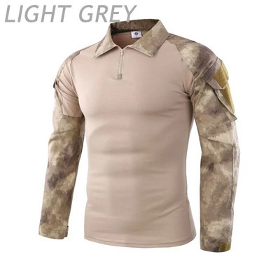 Uniformă de luptă Cămașă militară Camuflaj Armata SUA Mărime asiatică S-3XL Cargo Sport Topuri Airsoft Paintball Tricouri tactice Drumeții