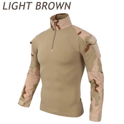 Uniformă de luptă Cămașă militară Camuflaj Armata SUA Mărime asiatică S-3XL Cargo Sport Topuri Airsoft Paintball Tricouri tactice Drumeții