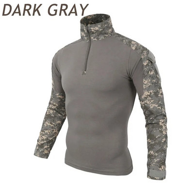Uniformă de luptă Cămașă militară Camuflaj Armata SUA Mărime asiatică S-3XL Cargo Sport Topuri Airsoft Paintball Tricouri tactice Drumeții