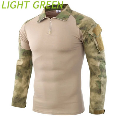 Uniformă de luptă Cămașă militară Camuflaj Armata SUA Mărime asiatică S-3XL Cargo Sport Topuri Airsoft Paintball Tricouri tactice Drumeții