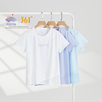 Γυναικείο αθλητικό μπλουζάκι 361 μοιρών Ice Feeling αναπνεύσιμο Άνετο στρογγυλό λαιμό λεπτή εφαρμογή Casual κοντό μπλουζάκι Γυναικείο 662324113