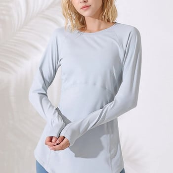 Sean Tsing® Γυναικεία πουκάμισα Activewear Μακρυμάνικα μπλουζάκια για προπόνηση Μπλουζάκι γυμναστικής για υπαίθριο γυμναστήριο πεζοπορικά μπλουζάκια Quick Dry πουλόβερ Φθινόπωρο Χειμώνας