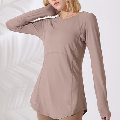 Sean Tsing® Γυναικεία πουκάμισα Activewear Μακρυμάνικα μπλουζάκια για προπόνηση Μπλουζάκι γυμναστικής για υπαίθριο γυμναστήριο πεζοπορικά μπλουζάκια Quick Dry πουλόβερ Φθινόπωρο Χειμώνας