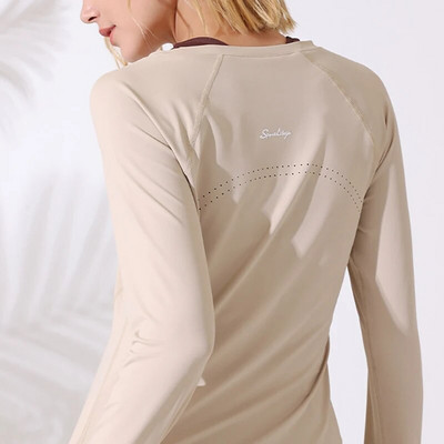 Sean Tsing® Γυναικεία πουκάμισα Activewear Μακρυμάνικα μπλουζάκια για προπόνηση Μπλουζάκι γυμναστικής για υπαίθριο γυμναστήριο πεζοπορικά μπλουζάκια Quick Dry πουλόβερ Φθινόπωρο Χειμώνας