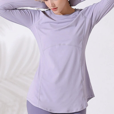 Sean Tsing® Γυναικεία πουκάμισα Activewear Μακρυμάνικα μπλουζάκια για προπόνηση Μπλουζάκι γυμναστικής για υπαίθριο γυμναστήριο πεζοπορικά μπλουζάκια Quick Dry πουλόβερ Φθινόπωρο Χειμώνας