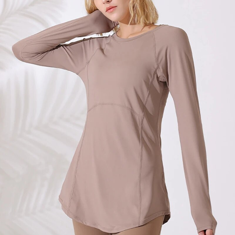 Sean Tsing® Γυναικεία πουκάμισα Activewear Μακρυμάνικα μπλουζάκια για προπόνηση Μπλουζάκι γυμναστικής για υπαίθριο γυμναστήριο πεζοπορικά μπλουζάκια Quick Dry πουλόβερ Φθινόπωρο Χειμώνας