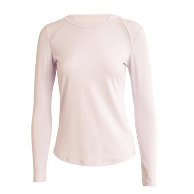 Femei sexy Manșete cu orificiu pentru degetul mare Cămăși sport Culoare uni Top elastic pentru gimnastică Yoga Alergare Moale Respirabil Tricouri cu mânecă lungă Top