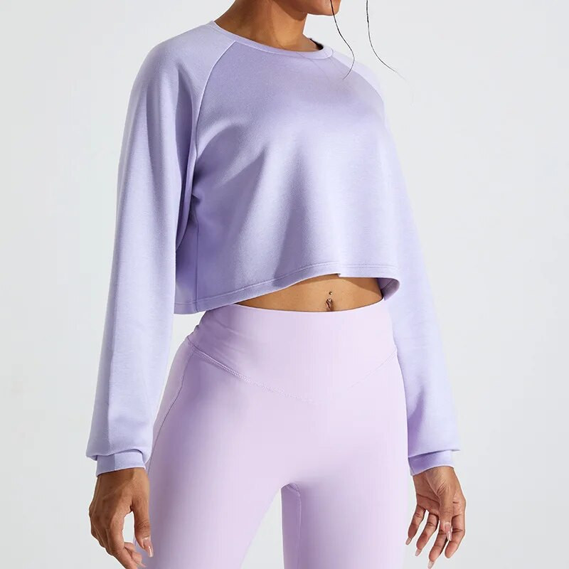 Spordi T-särgid Naistele surutud jõusaalijooga 2024. aasta spordisärk Sport Aktiivne kandmine Õues pikkade varrukatega vaba vabaaja spordirõivad