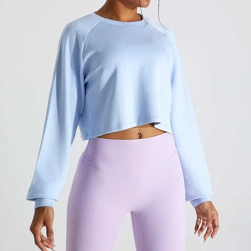 Spordi T-särgid Naistele surutud jõusaalijooga 2024. aasta spordisärk Sport Aktiivne kandmine Õues pikkade varrukatega vaba vabaaja spordirõivad