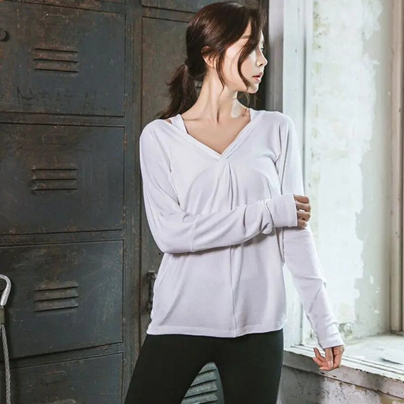 Fitnesa T krekls Sieviešu brīvi seksīgi, plāni jogas topi bez muguras